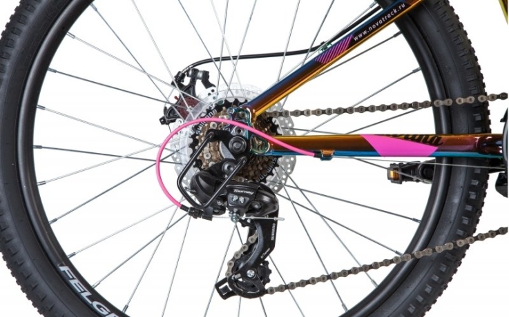 Велосипед NOVATRACK 24" KATRINA алюминиевая рама 10", фиолетовый металлик