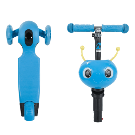 Самокат Novatrack Disco-kids Saddle для детей, голубой