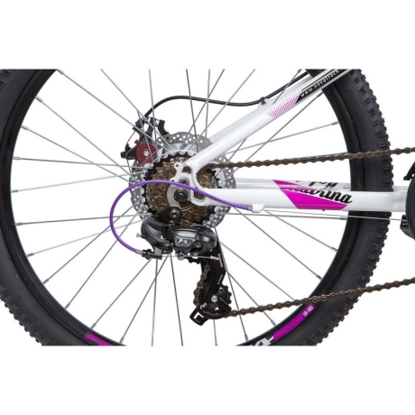 Велосипед NOVATRACK 24" KATRINA, алюминиевая рама 12" белый