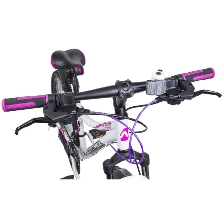 Велосипед NOVATRACK 24" KATRINA, алюминиевая рама 12" белый
