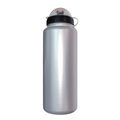 Велосипедная фляга TBS csb-509a объем: 1л, с широким горлышком, с крышкой, цвет: серый &quot;металлик&quot;