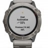 Часы FENIX 6X Pro Solar титановый с титановым браслетом