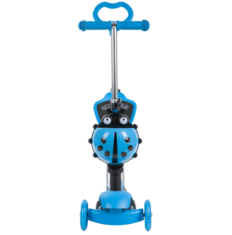 Самокат Novatrack Disco-kids Saddle PRO для детей, голубой