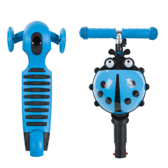 Самокат Novatrack Disco-kids Saddle PRO для детей, голубой