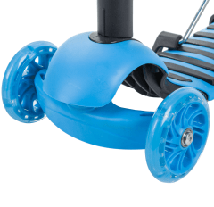 Самокат Novatrack Disco-kids Saddle PRO для детей, голубой