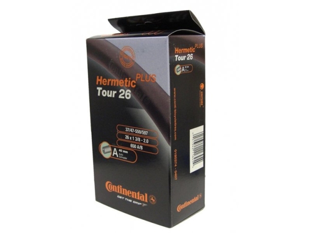 Камера велосипедная Continental tour 26" hermetic plus, 37-559 / 47-597, a40