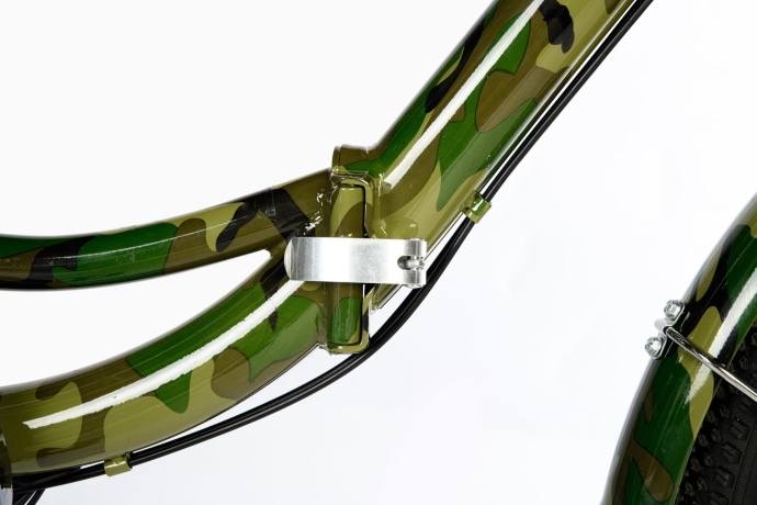 Велосипед электрический трехколесный для взрослых РВЗ Чемпион 24" 6 скоростей КАМУФЛЯЖ