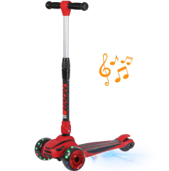 Самокат Novatrack RainBow, для детей, красный