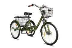 Велосипед трехколесный для взрослых РВЗ Чемпион 24" 6 скоростей КАМУФЛЯЖ