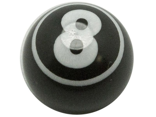 Колпачок на автониппель алюминиевый "бильярдный шар" Цвет: черный