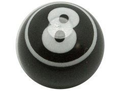 Колпачок на автониппель алюминиевый "бильярдный шар" Цвет: черный