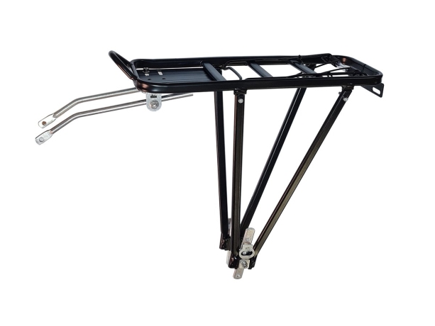 Багажник HS-019B 26-28, алюминий, с пружиной, чёрный