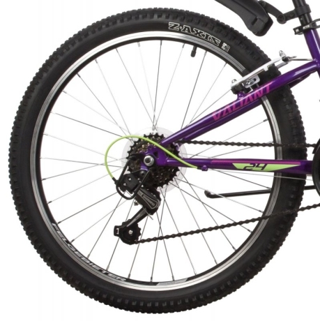 Велосипед NOVATRACK 24" VALIANT стальная рама 10", фиолетовый