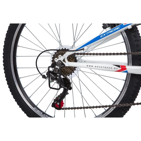 Велосипед NOVATRACK 24" EXTREME белый, стальная рама 11"