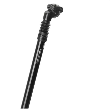Штырь подседельный ZOOM с аморт. 25,4x350мм чёр.