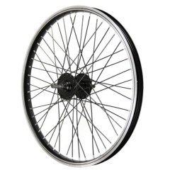 Колесо 20x1.75 BMX переднее одинар.обод 48H ось 10мм, чёр.