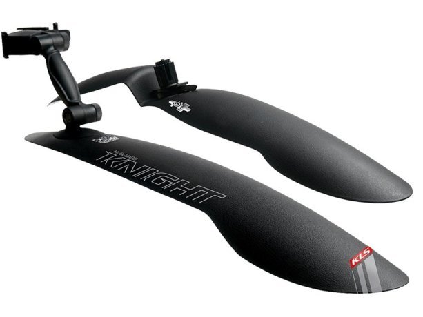 Kellys крылья набор kls knight, 26" (двухподвес, хардтейл), крепление быстросъёмное, чёрные