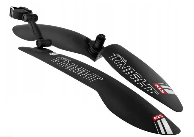 Kellys крылья набор kls knight, 26" (двухподвес, хардтейл), крепление быстросъёмное, чёрные
