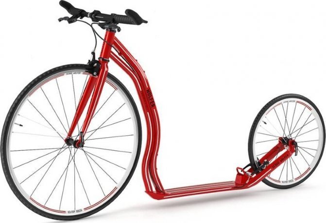 Самокат Yedoo Wolfer, Красный