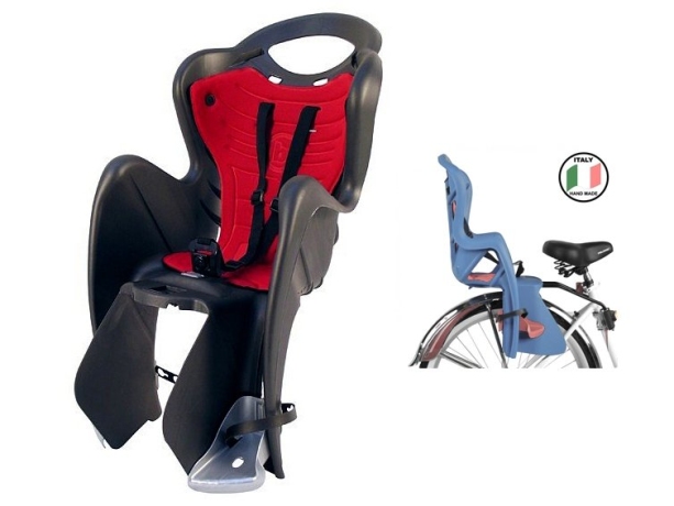 BELLELLI Сидение заднее Mr Fox Standard B-Fix, чёрное, НА ВЕЛОСИПЕД 29"