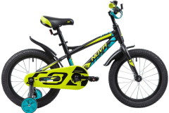 Велосипед NOVATRACK 16", TORNADO, алюминиевый, чёрный
