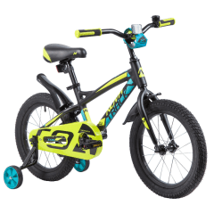 Велосипед NOVATRACK 16", TORNADO, алюминиевый, чёрный