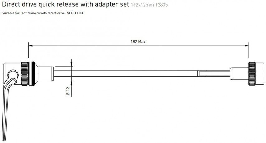 Эксцентрик TACX с адаптером 142x12mm