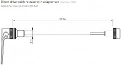 Эксцентрик TACX с адаптером 142x12mm