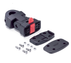 Кронштейн SW-QRE2 для корзины на вертикальный подседельный/рулевой штырь 25-32мм, быстросъёмное крепление, регулировка угла, пластик PA6, макс.нагрузка 5 кг