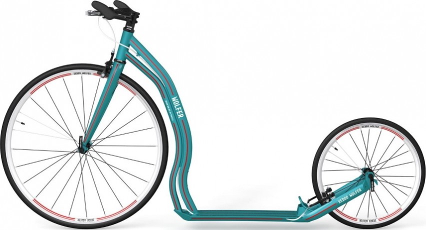 Самокат Yedoo Wolfer, Бирюзовый