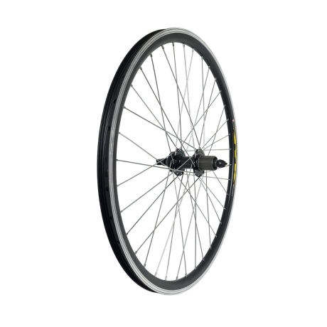 Колесо 27,5" зад., обод дв. ал. б/пист. чёр., ал. втулка с промподш. под касс., под диск