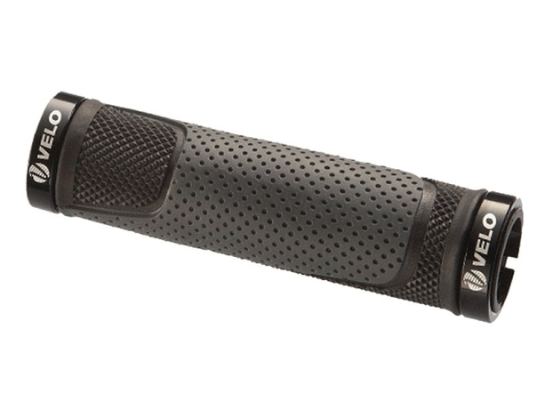 Velo грипсы vlg-776-ad3-l2g2, 130мм, пластик/kraton/гель, поверхность "diamond", двусторонние, с 2 ал.грипстопами g2 lock, вентилируемые, с заглушками vlp-69-1