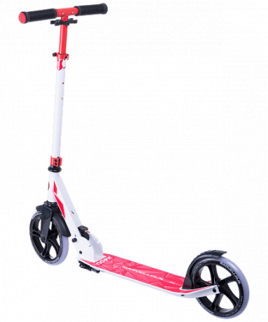 Самокат 2-х колесный RIDEX Marvellous 200 мм, белый/красный