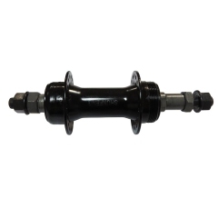 Велосипедная втулка Shunfeng MTB задняя стальная под трещотку (6-8 ск.) 3/8x14Gx36Hx135x170 на гайках чёрная