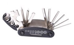 v_14064_0.240 Instrymenti myltifynkcionalnie kypit v Moskve v internet-magazine «VELOSTANOK» Instrymenti myltifynkcionalnie TBS Складной инструмент 15 функций: шестигранники 2/2.5/3/4/5/6мм, отвёртки +/-,торцевые биты 8/9/10мм, гаечные 8/10...