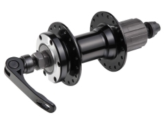 v_13770_0.240 Vtylki velosipednie - kypit vtylky v Moskve v internet-magazine «VELOSTANOK» Vtylki velosipednie Велосипедная втулка Shunfeng ROAD задняя алюминиевая под кассету (8-10 ск.), 3/8x14Gx36Hx135x145, под диск, с эксцентриком, чёрная