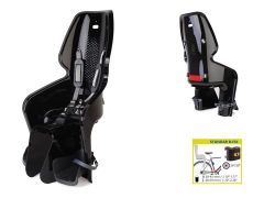Сидение заднее BELLELLI LOTUS Standard B-fix чёрное, НА ВЕЛОСИПЕД 29, для ребёнка весом до 22 кг