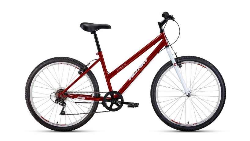 Велосипед женский ALTAIR MTB HT 26 low (2020-2021), красный/белый