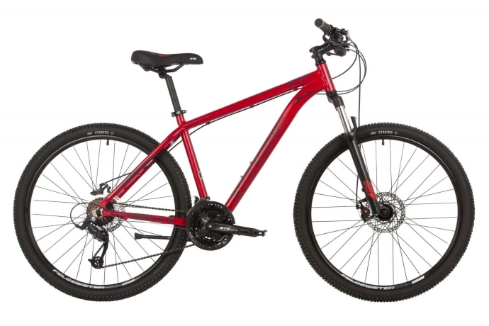 Велосипед STINGER 27.5" ELEMENT EVO SE красный, алюминий, размер 18"