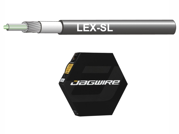 Jagwire троса рубашка 4мм lex со смазкой slick-lube 50 м черная