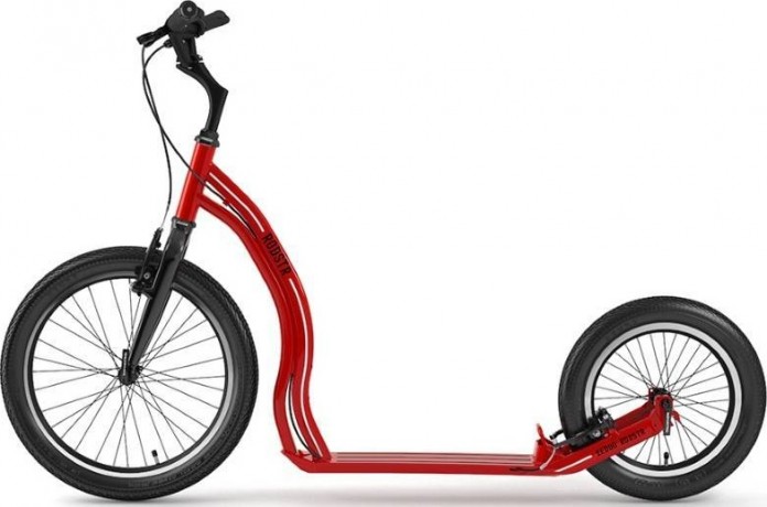 Самокат Yedoo Rodstr, Красный/чёрный