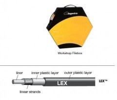 Jagwire троса рубашка 4мм lex (со смазкой) 30 метров цвет-красный