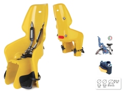 Сидение заднее BELLELLI LOTUS Standard MULTIFIX горчично-жёлтое для ребёнка весом до 22 кг