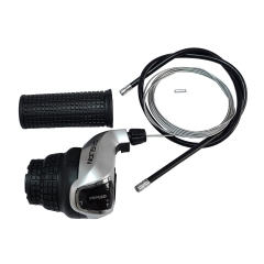 Грипшифт KDSG-43-3SI(INDEX) 3ск, левый, с тросиком, оплёткой и грипсой