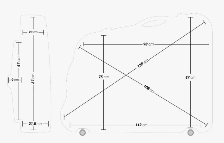 Чемодан кофр для велосипеда Scicon AEROTECH EVOLUTION X TSA - BLACK