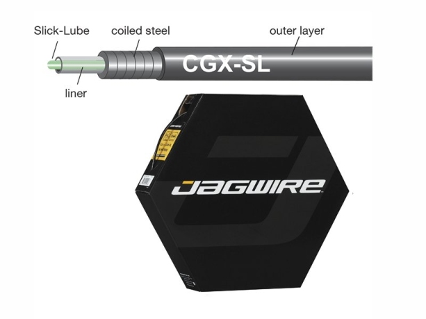 Jagwire троса рубашка 5мм cgx со смазкой 50 метров цвет-чёрный