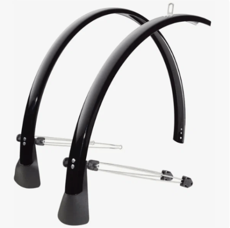 Крылья Sks coммuter atb, 60мм, 26", чёрные, с двойными стойками, со спойлерами