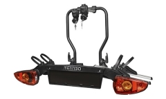 Крепление MENABO ANTARES PLUS на фаркоп автомобиля для 3 в-дов, с системой откидывания, фиксаторы с замками. Подходит для Fat и E-bike