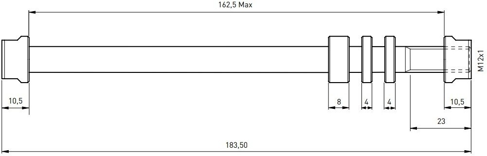 Ось для заднего колеса TACX E-Thru 12mm x 1 (T1707) оригинал