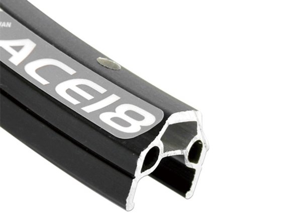 Велосипедный обод Alexrims ace18, 700сх16,5ммх32н, a/v, csw, sse, индикатор износа, чёрный (trekking)